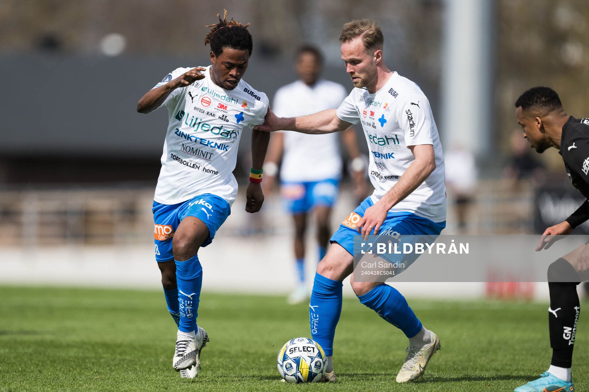 Värnamos Frank Junior Adjei och Gustav Engvall