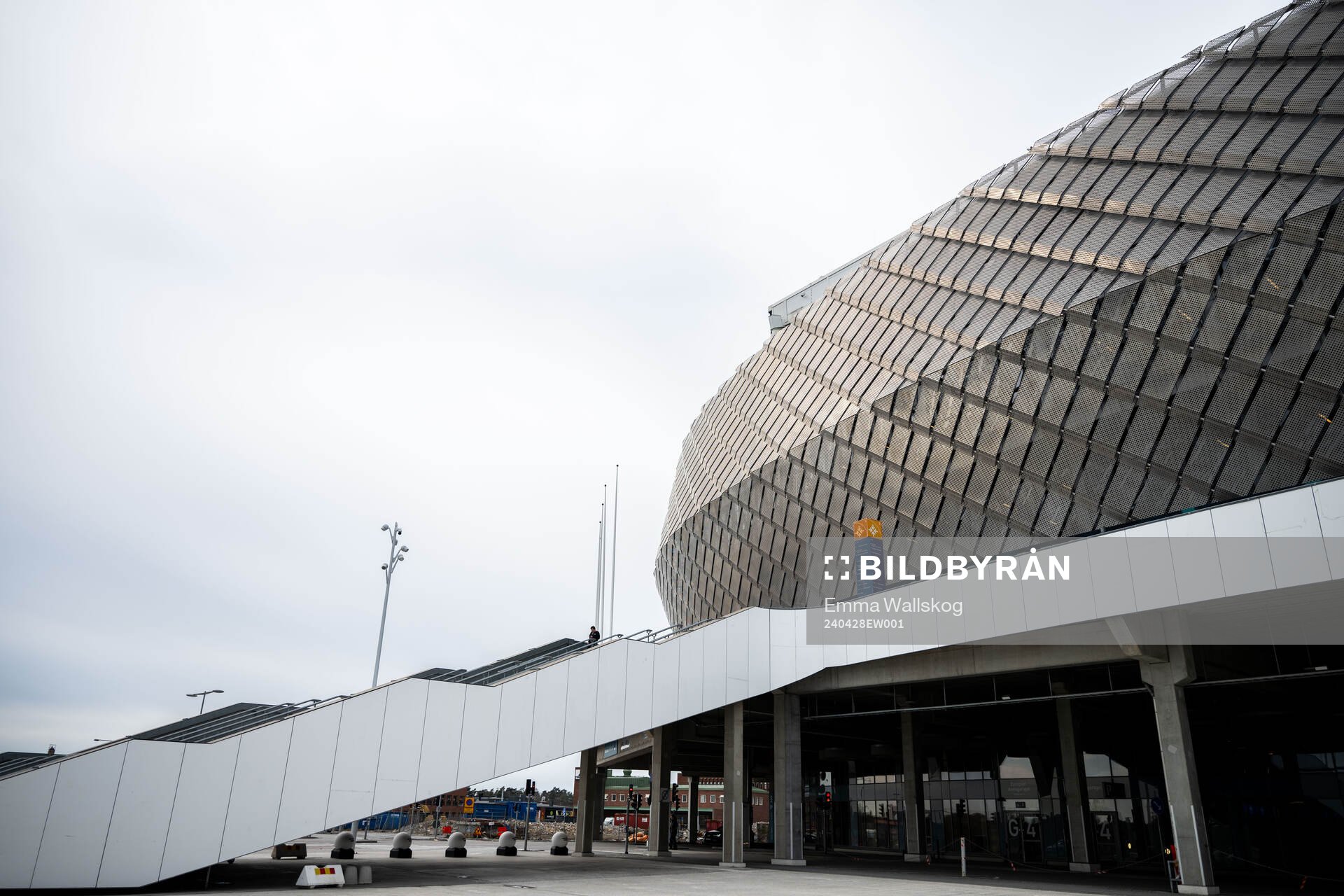 Exteriör vy av Tele2 Arena