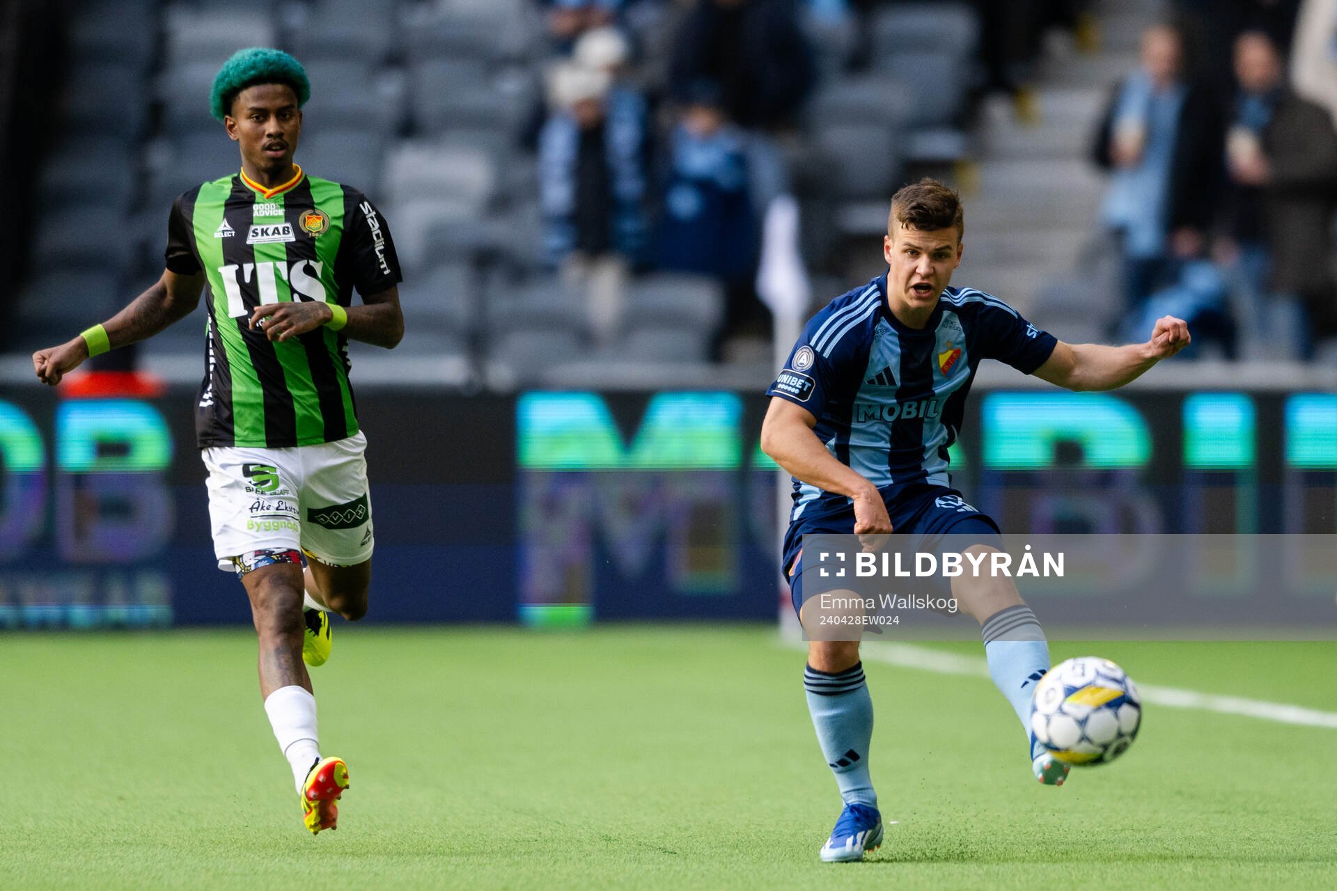 GAIS Chovanie Shakur Amatkarijo och Djurgårdens Samuel Dahl