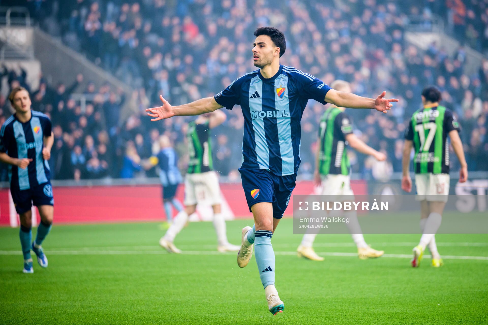 Djurgårdens Deniz Hummet jublar