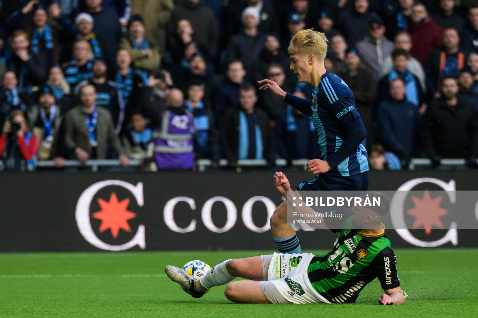 Djurgårdens Lucas Bergvall och GAIS Axel Norén
