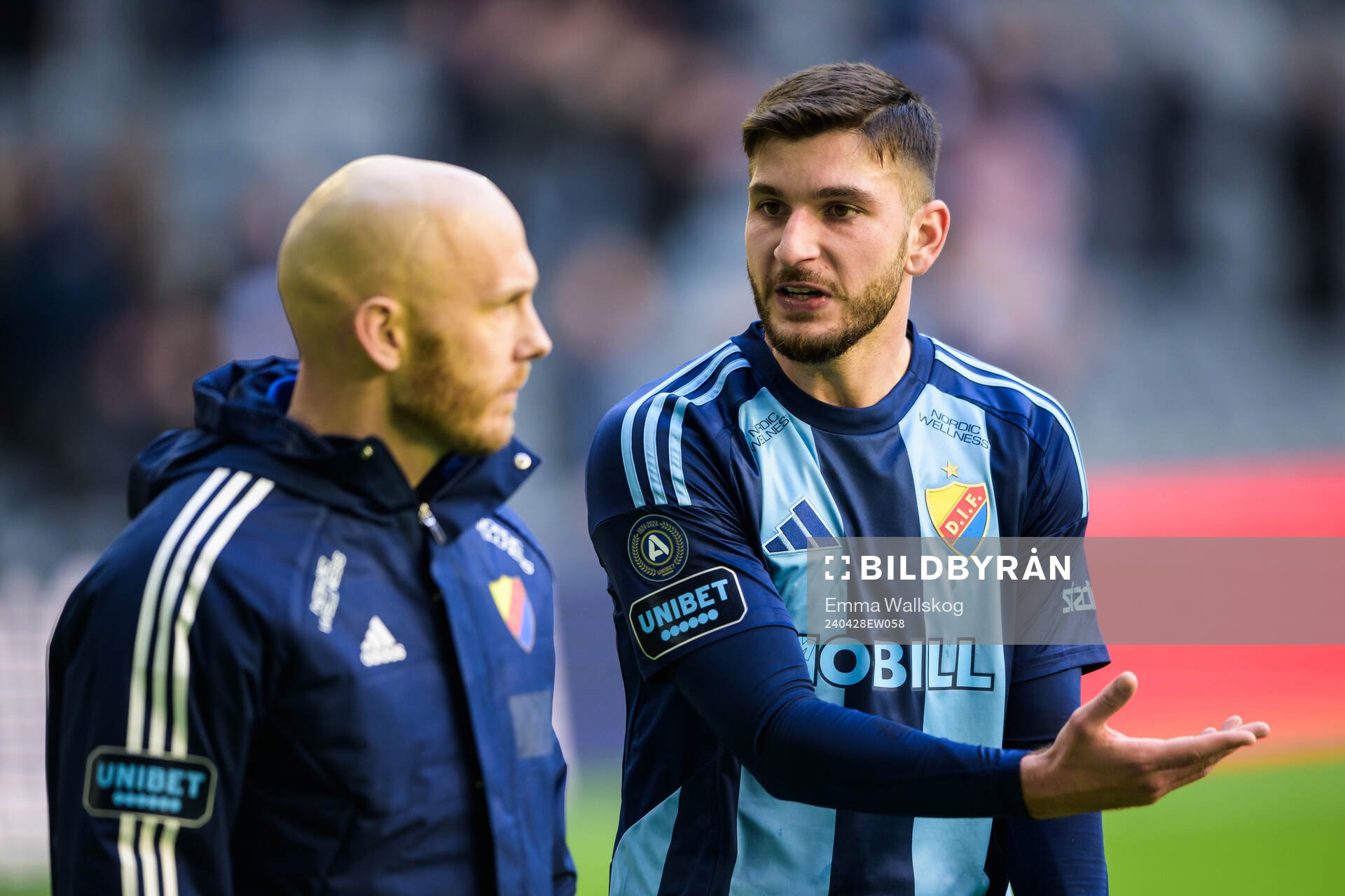 Djurgårdens Magnus Eriksson och Besard Sabovic