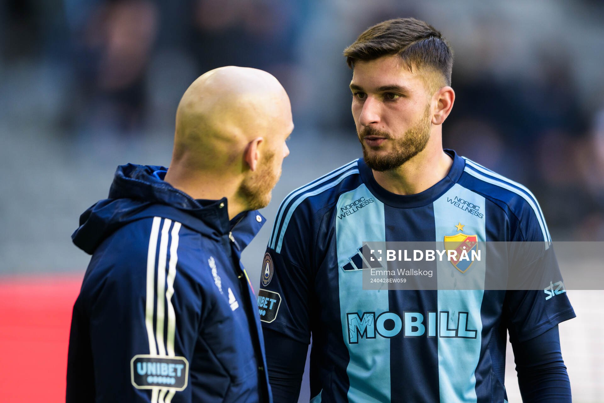 Djurgårdens Magnus Eriksson och Besard Sabovic