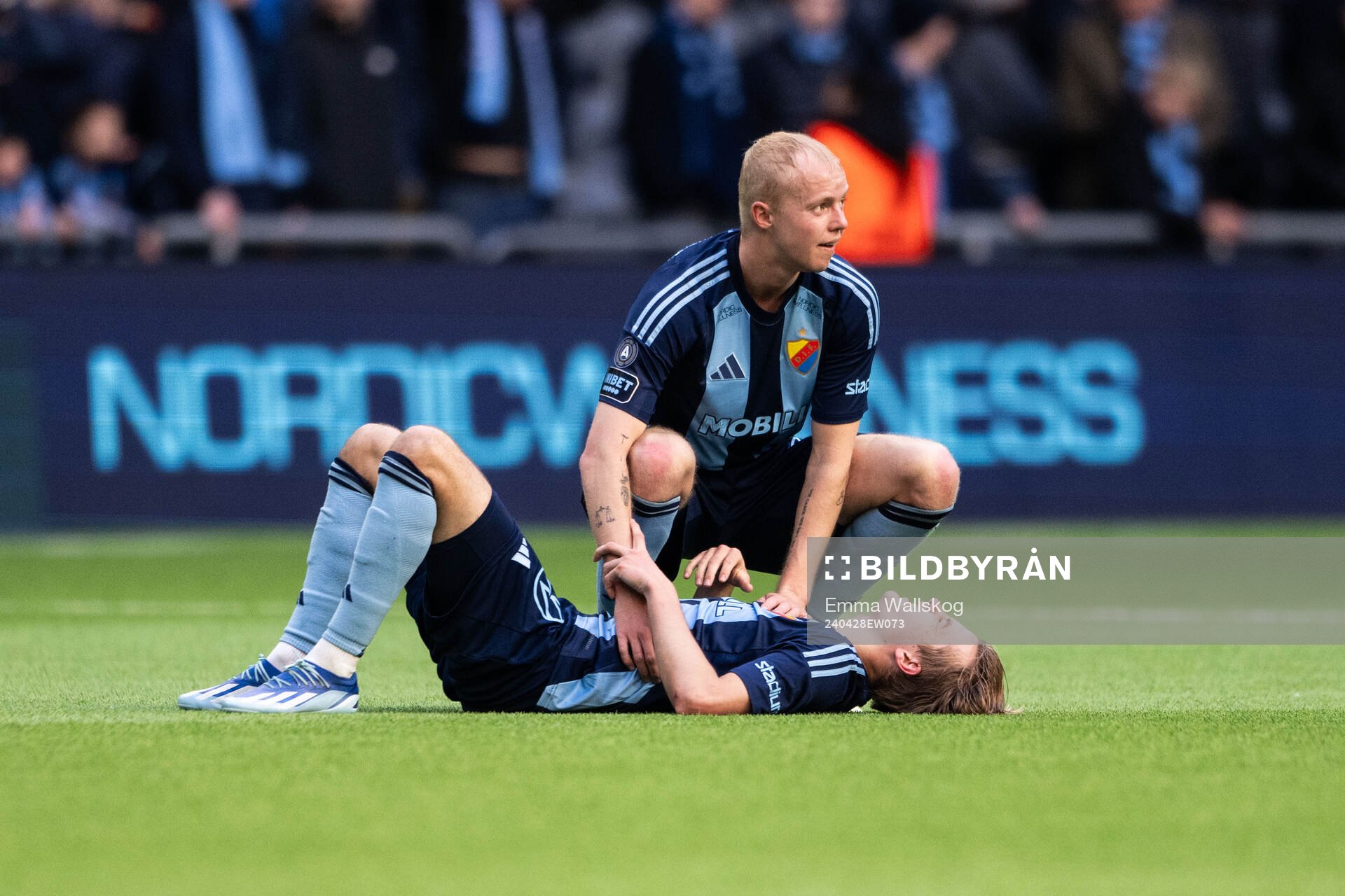 Djurgårdens Oskar Fallenius har ont