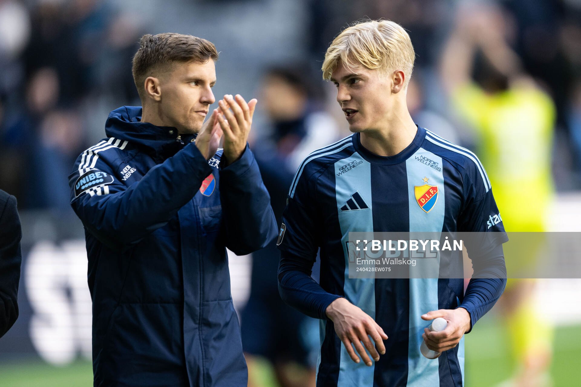 Djurgårdens Samuel Leach Holm och Lucas Bergvall