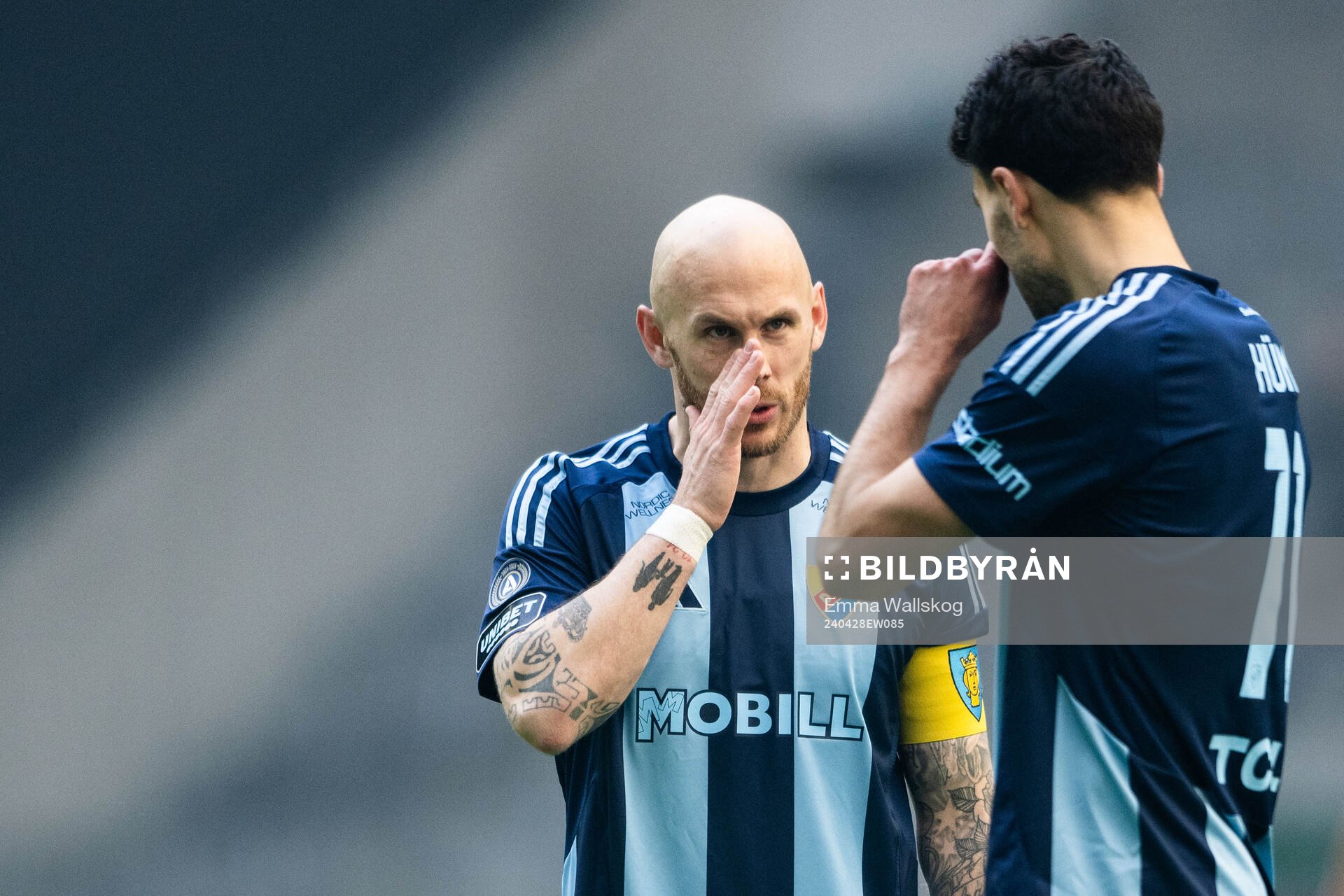 Djurgårdens Magnus Eriksson och Deniz Hummet