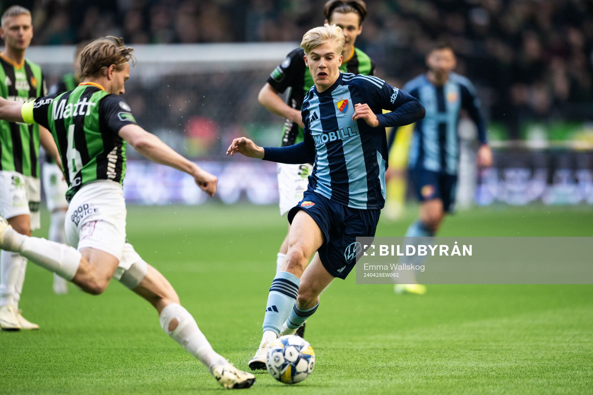 GAIS August Wängberg och Djurgårdens Lucas Bergvall