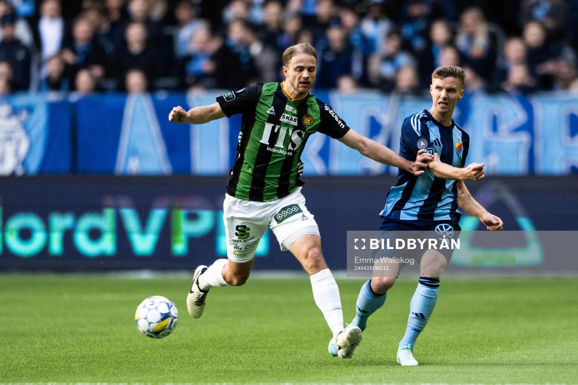 GAIS Gustav Lundgren och Djurgårdens Samuel Leach Holm
