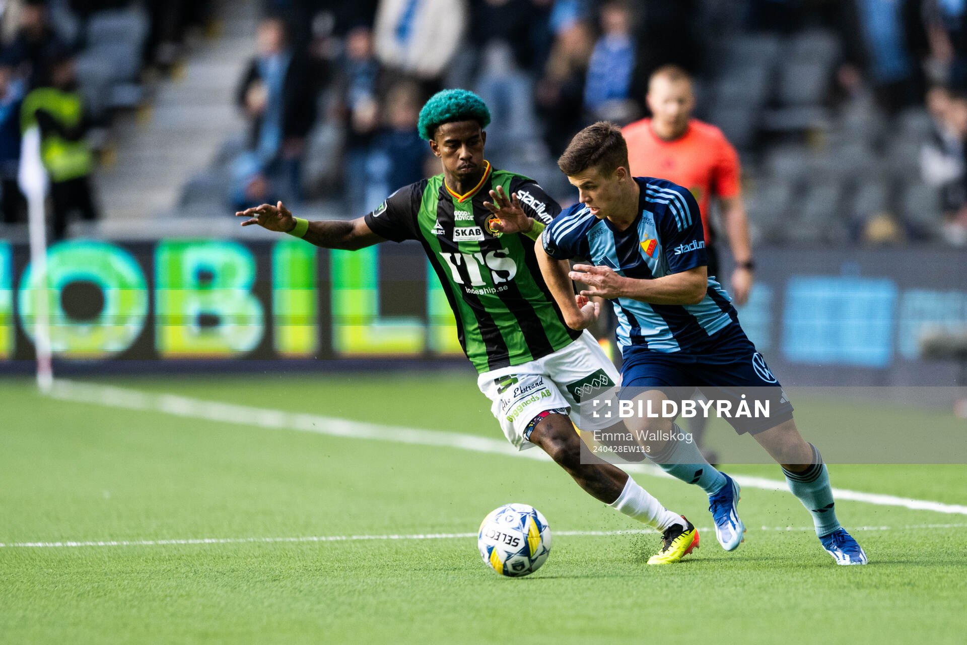 GAIS Chovanie Shakur Amatkarijo och Djurgårdens Samuel Dahl