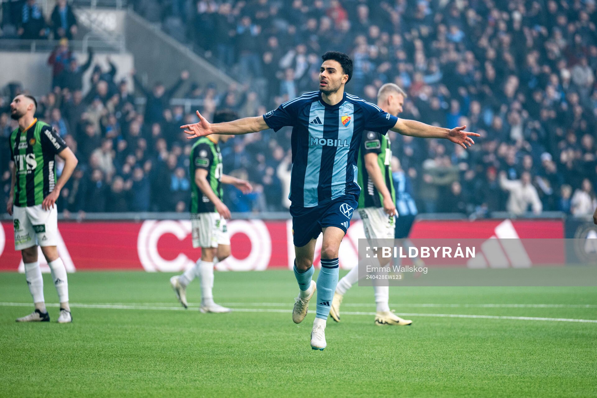 Djurgårdens Deniz Hummet jublar