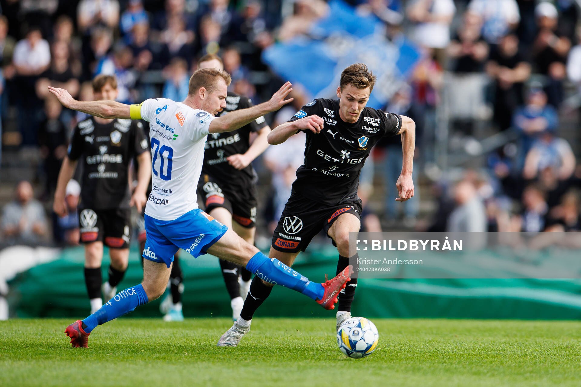 Värnamos Freddy Winsth och Halmstads Villiam Granath