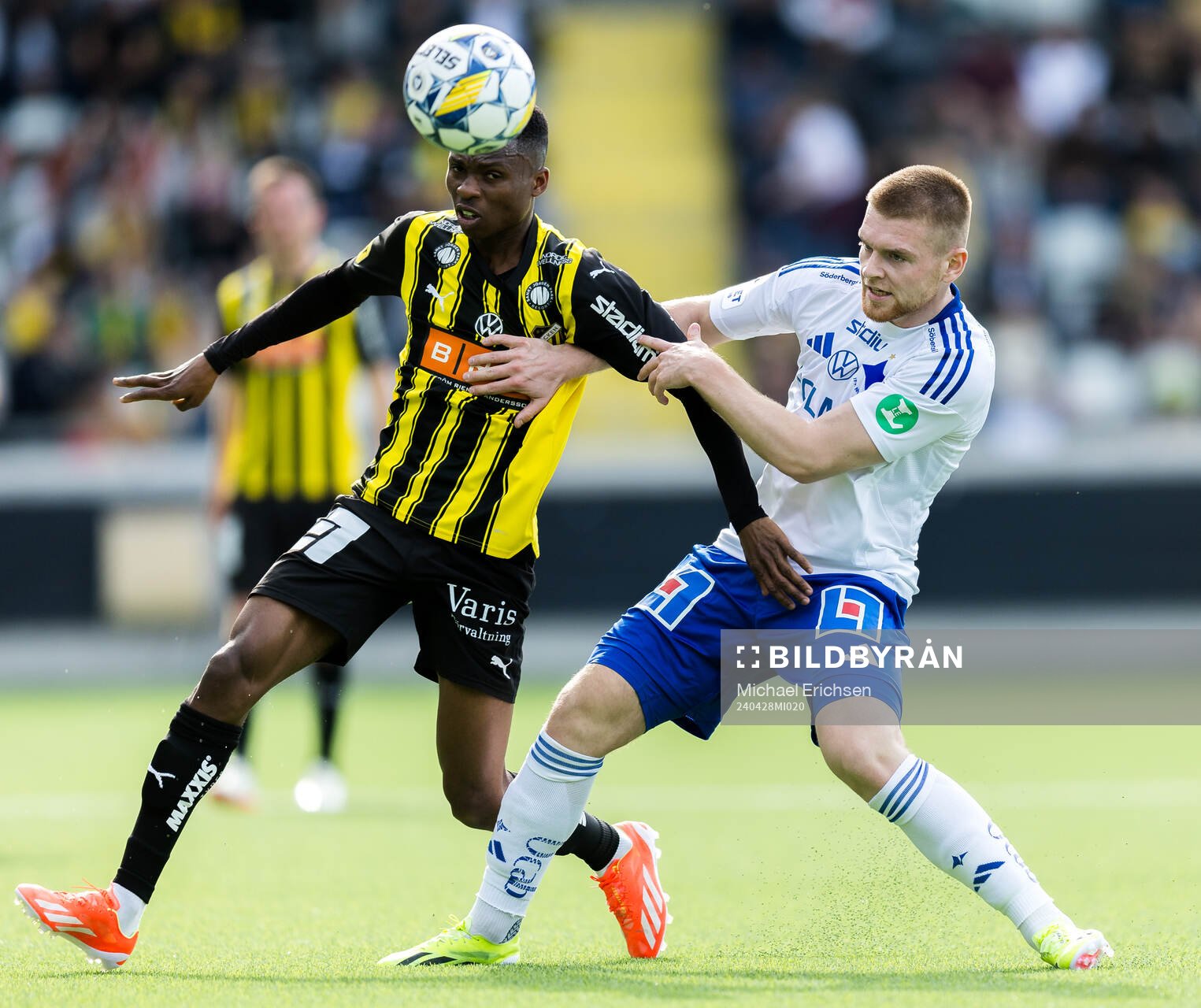 Häckens Akoua Romeo Amane och IFK Norrköpings Dino