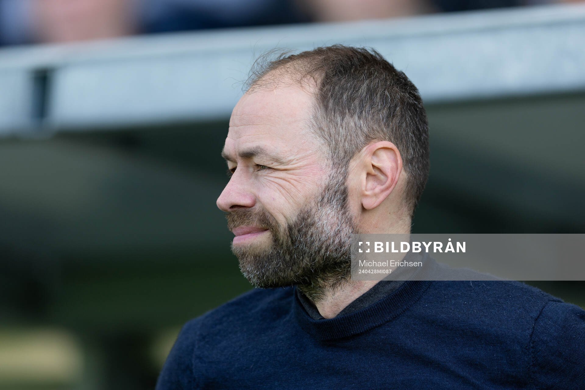 IFK Norrköpings tränare Andreas Alm innan fotbollsmatchen
