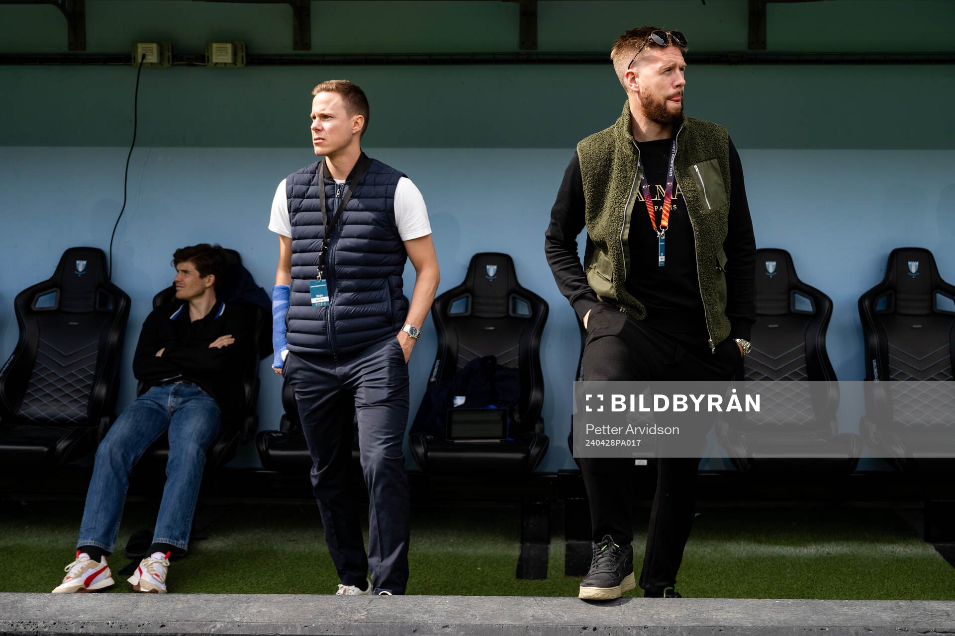 Malmö FFs Niklas Moisander och Pontus Jansson