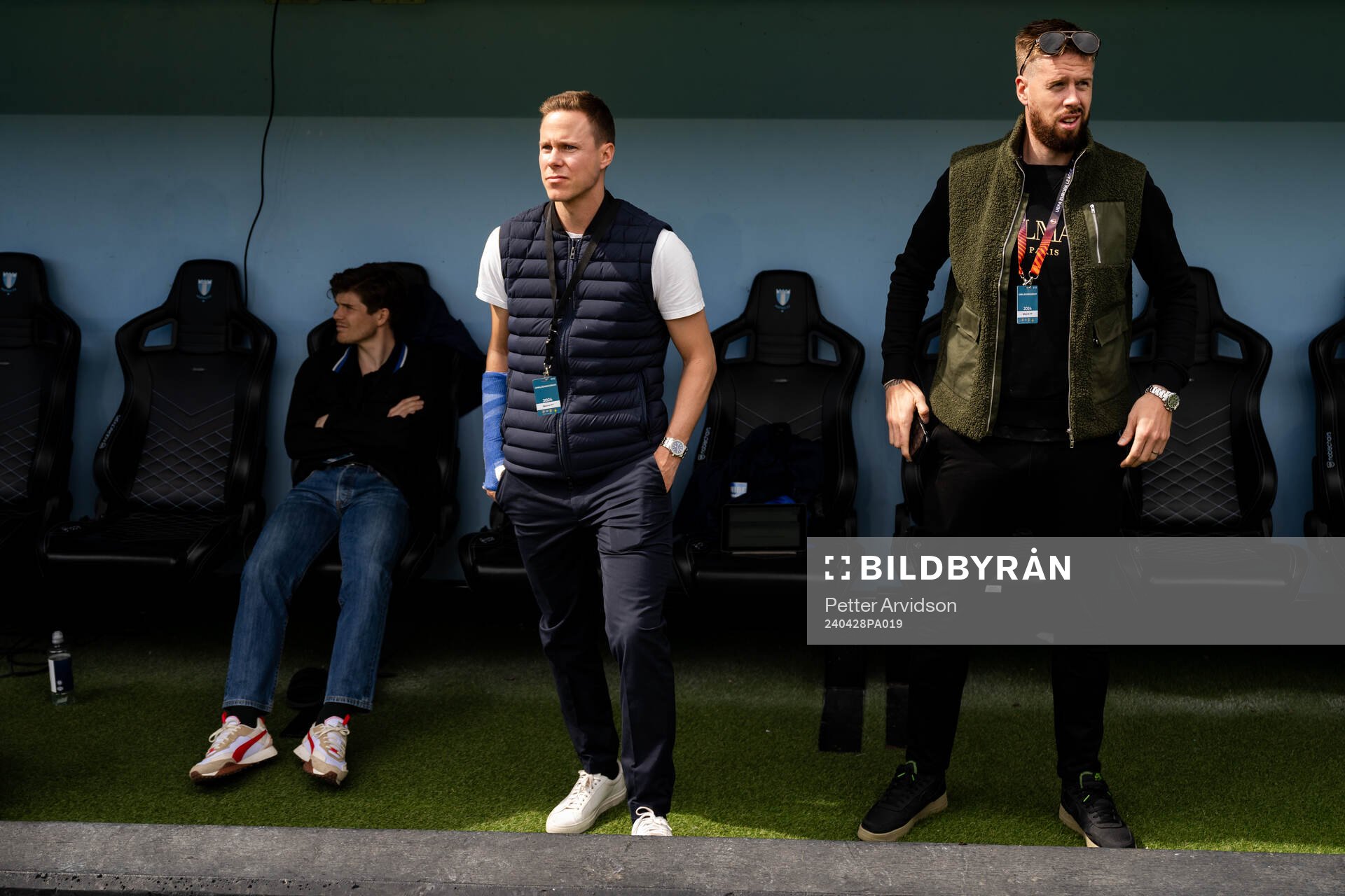 Malmö FFs Niklas Moisander och Pontus Jansson