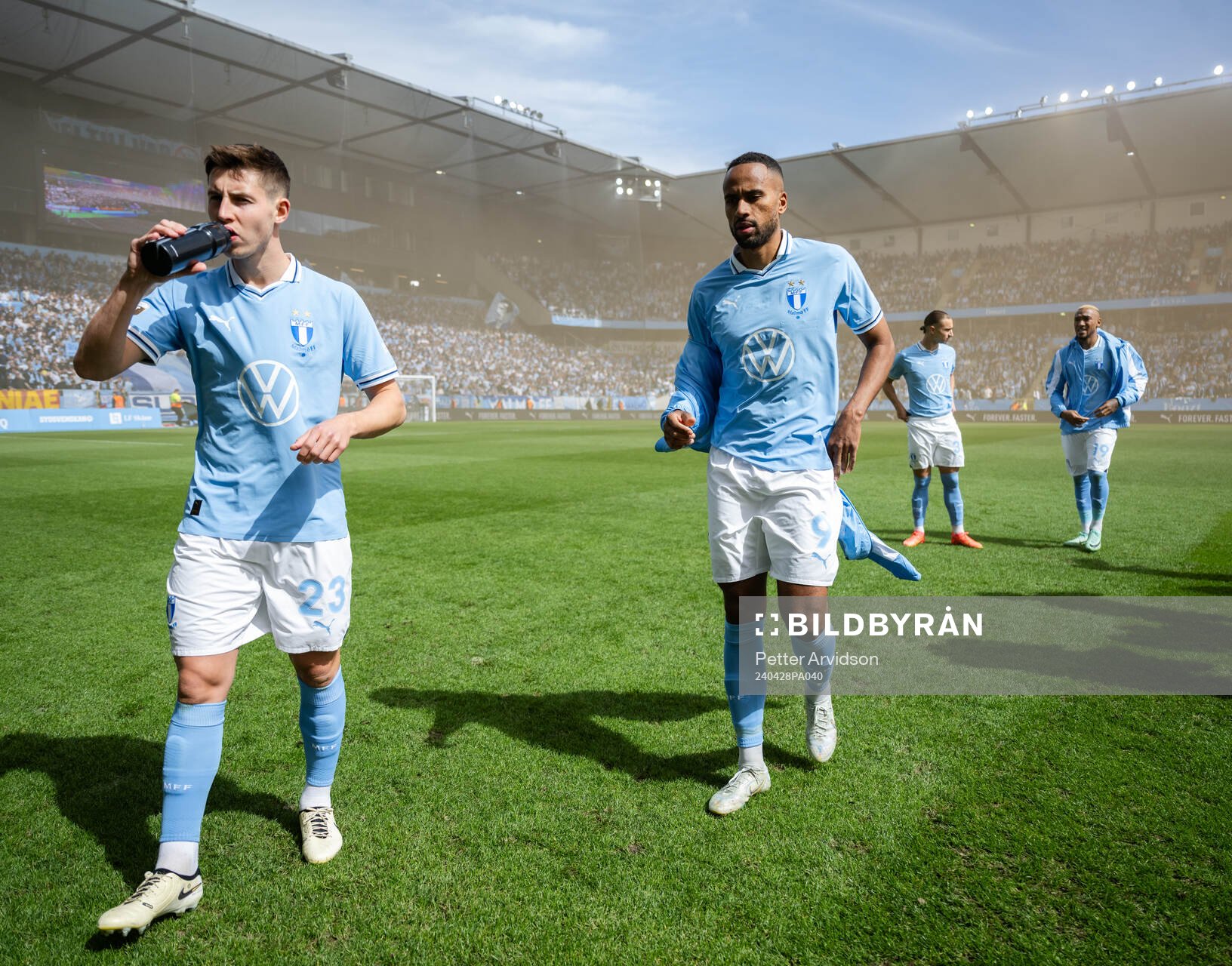 Malmö FFs Lasse Berg Johnsen och Isaac Kiese Thelin