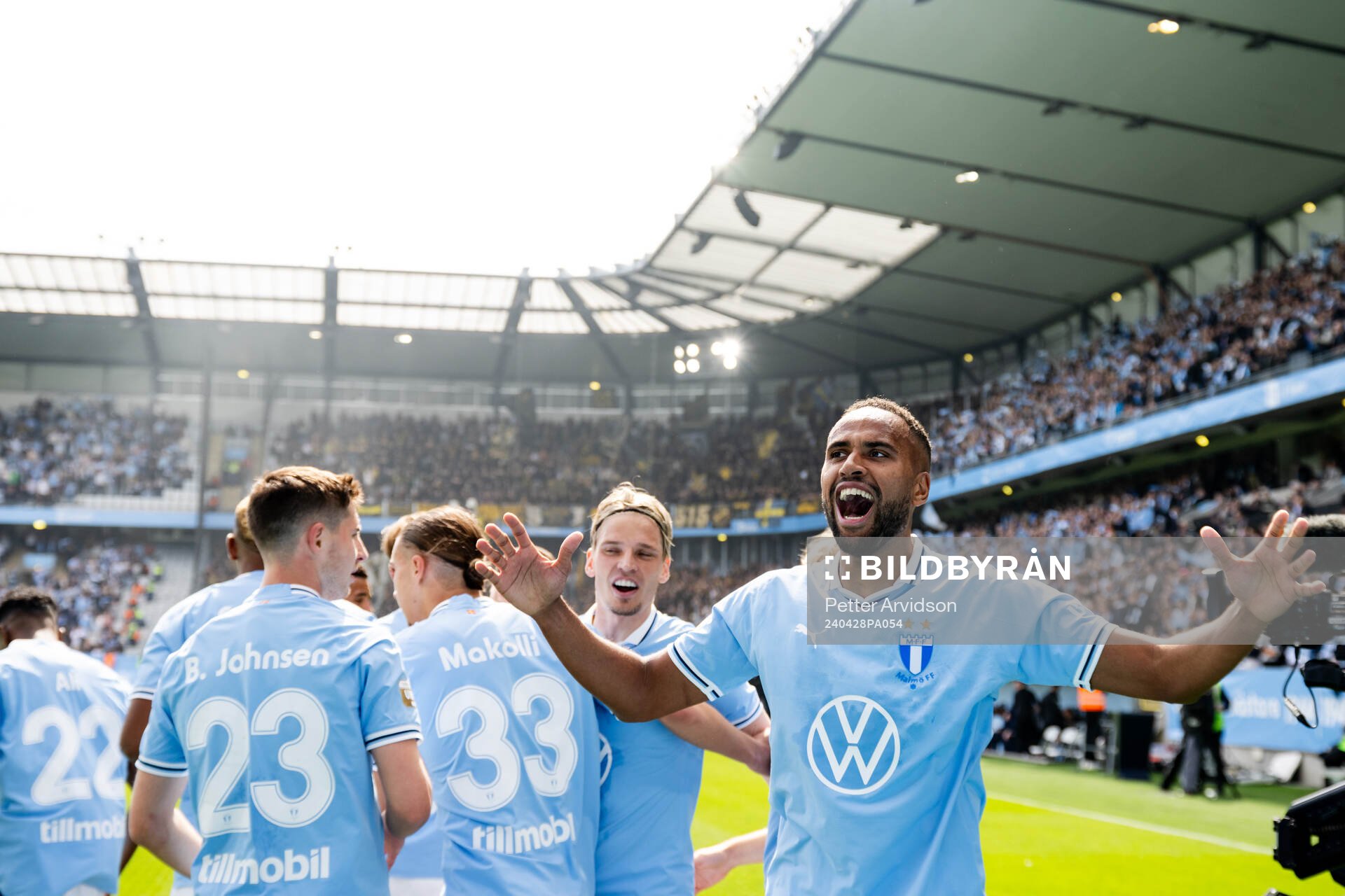 Malmö FFs Isaac Kiese Thelin jublar