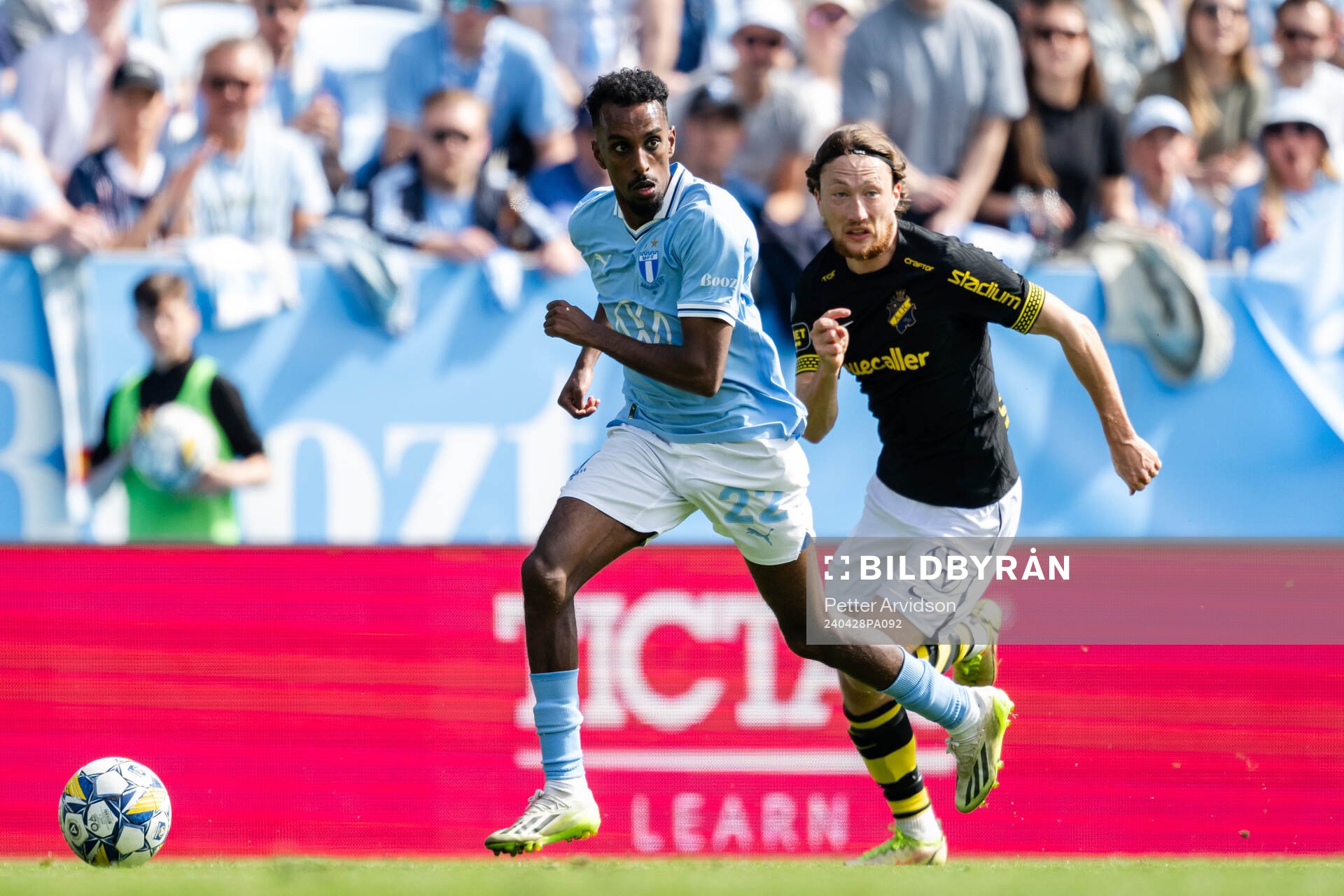 Malmö FFs Taha Ali och AIKs Axel Björnström