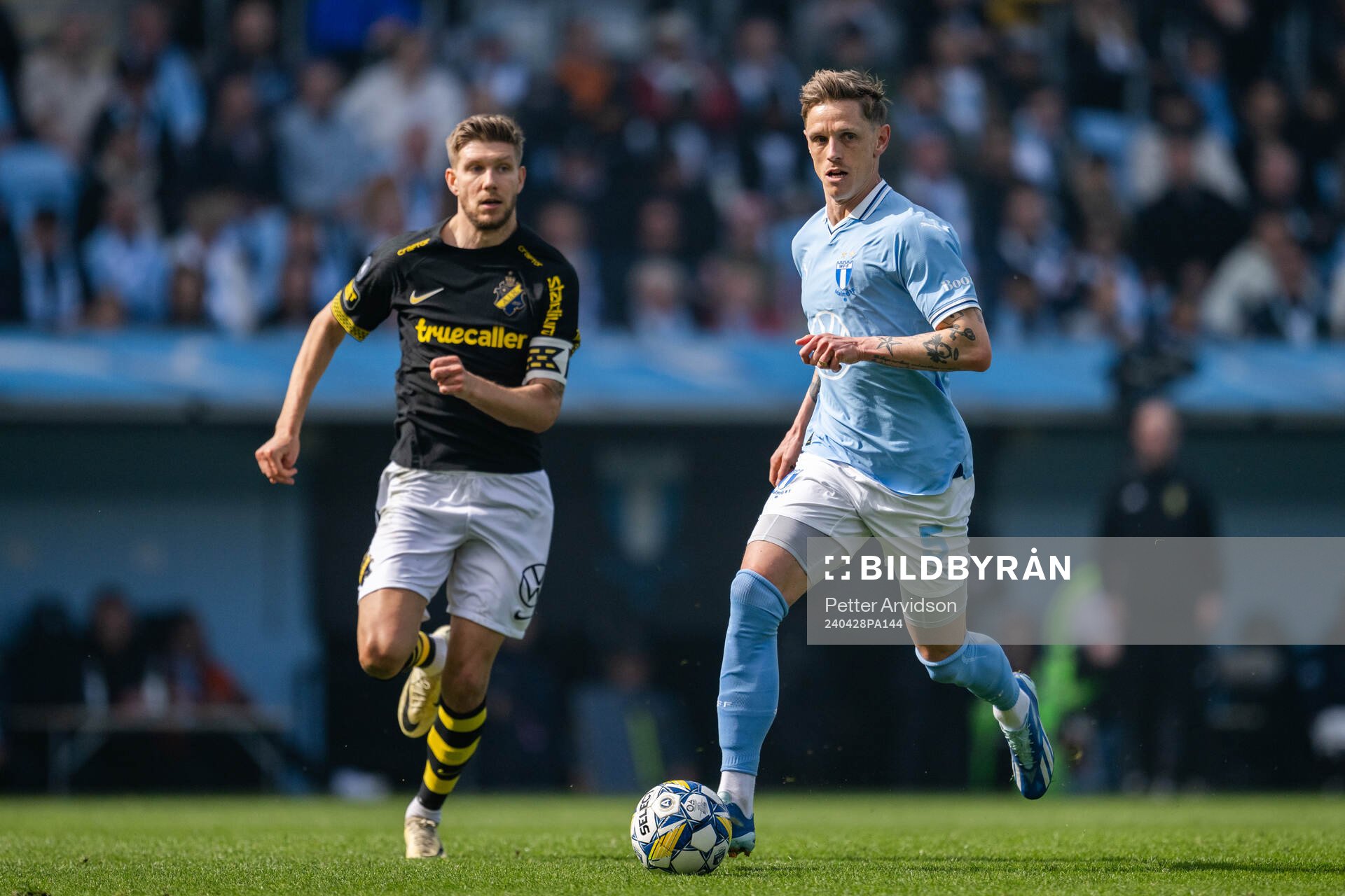 AIKs Anton Salétros och Malmö FFs Søren Rieks