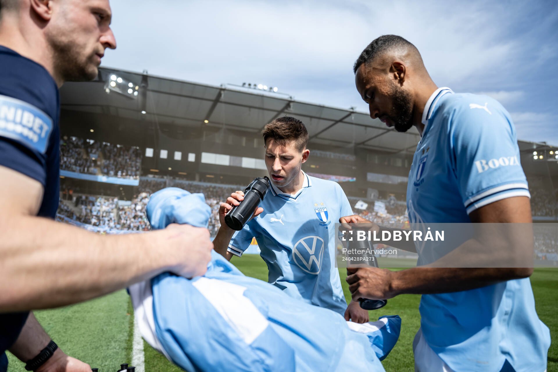 Malmö FFs Lasse Berg Johnsen och Isaac Kiese Thelin