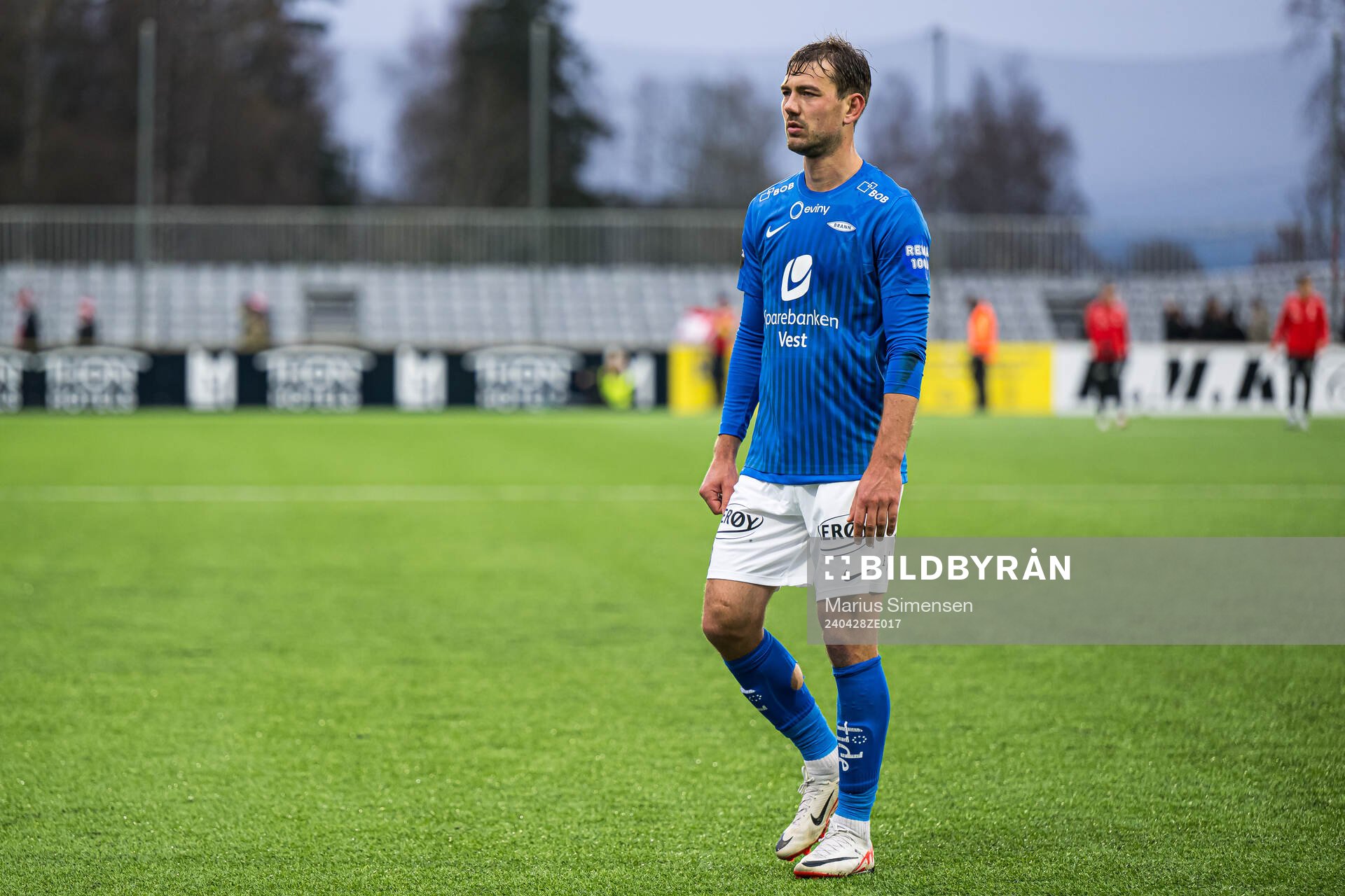 Fredrik Pallesen Knudsen of Brann looks dejected