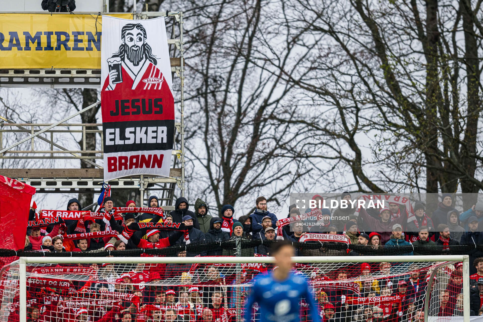 Spectators in the stands