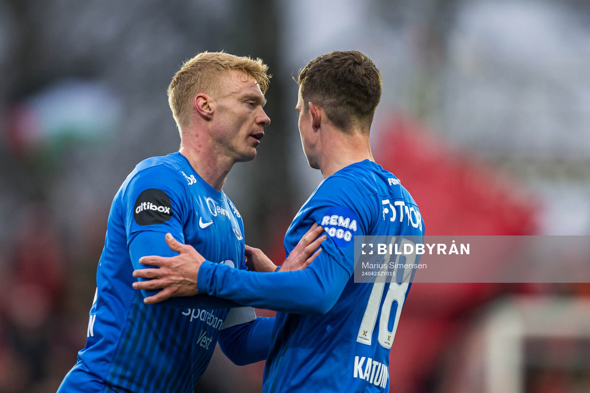 Sivert Heltne Nilsen and Sander Kartum of Brann