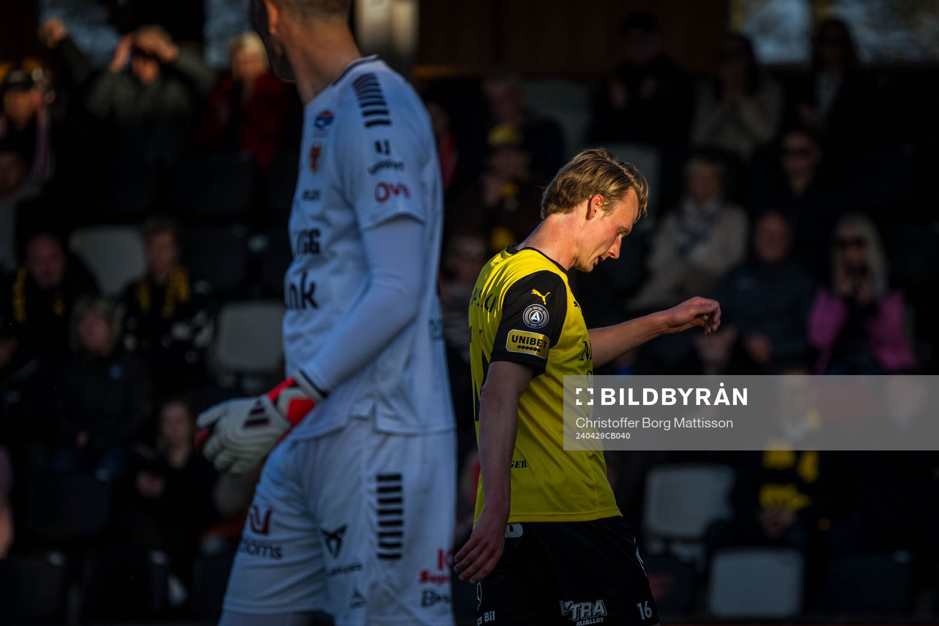 Mjällbys Alexander Johansson deppar