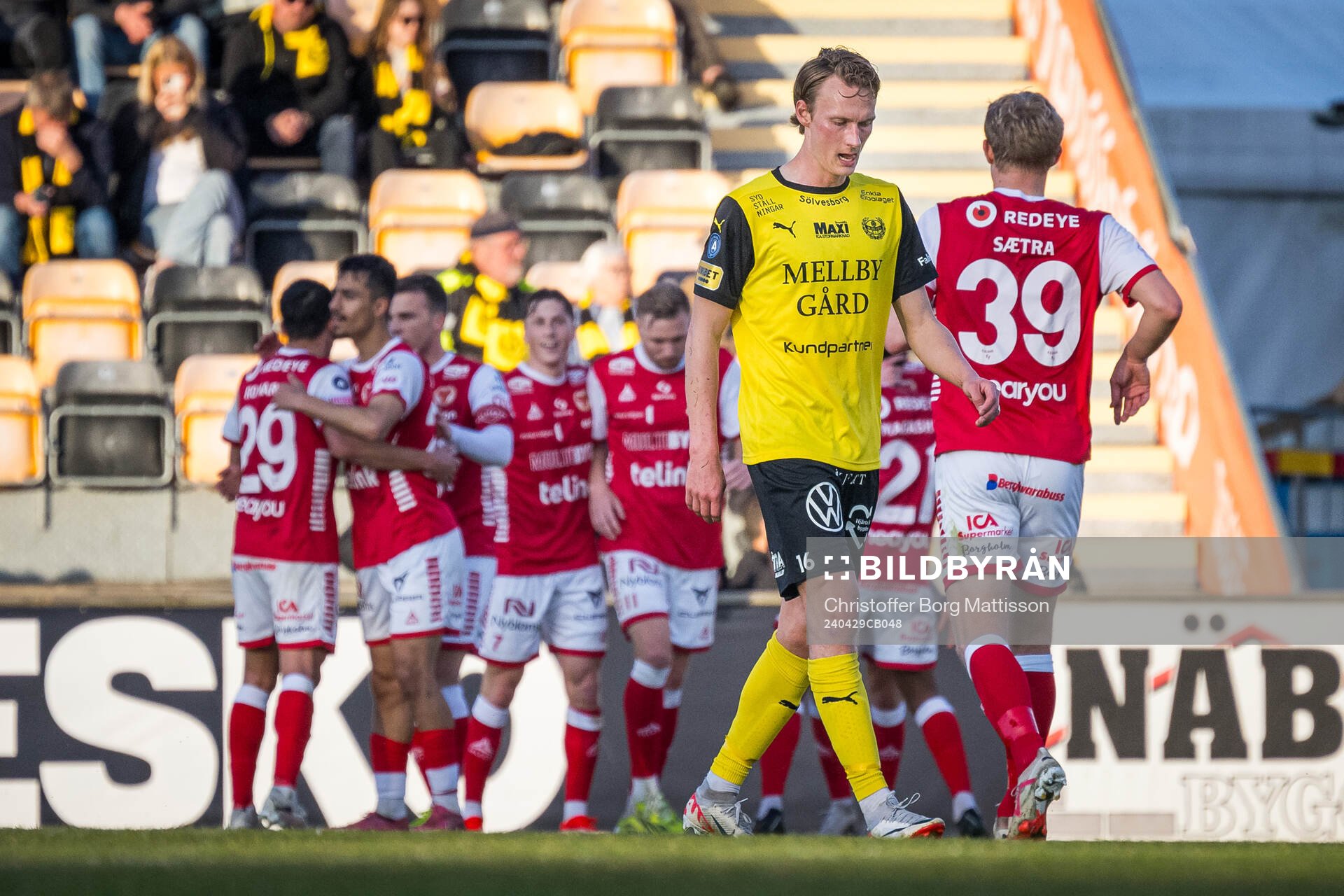 Mjällbys Alexander Johansson deppar