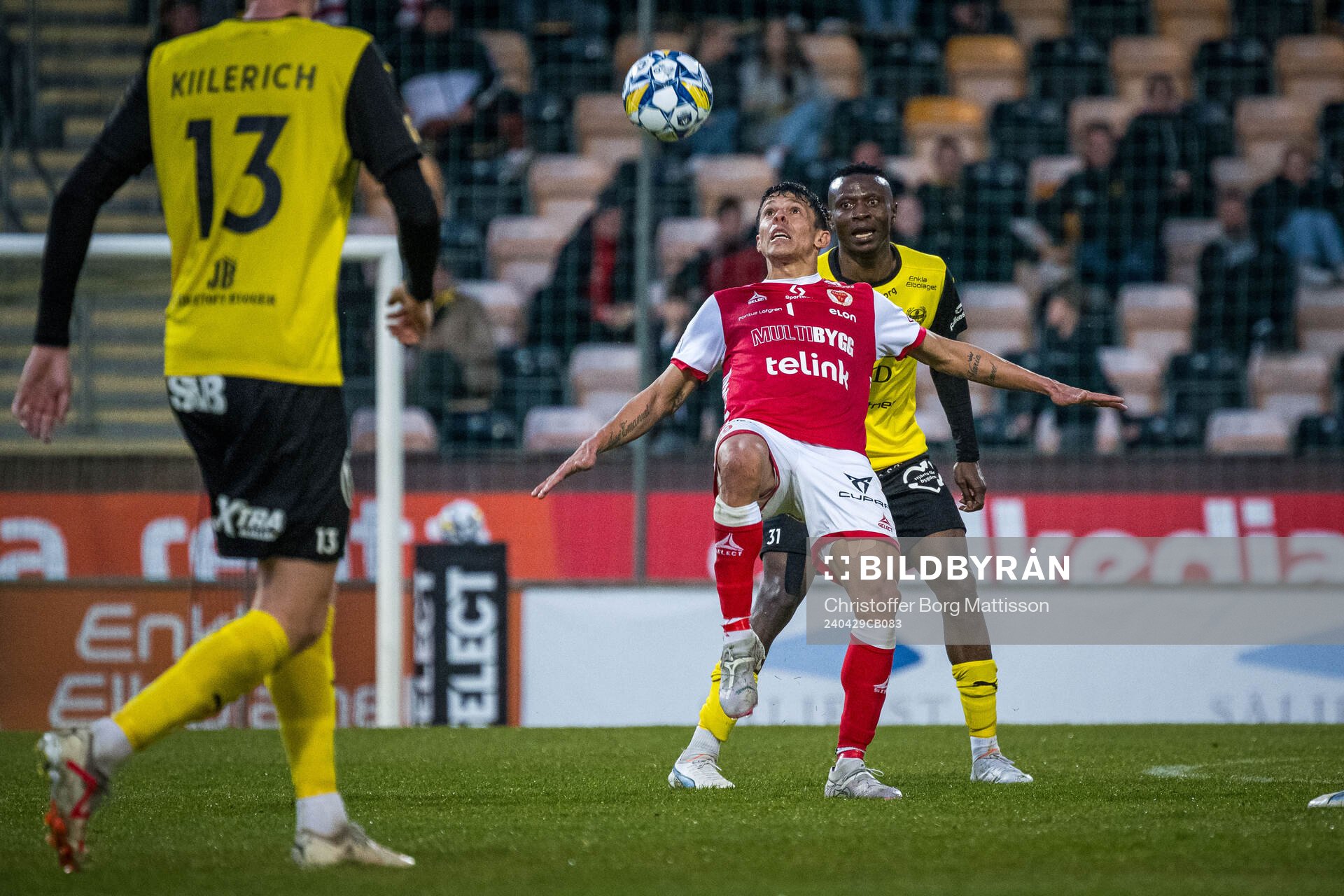 Kalmars Romario Pereira Sipiao och Mjällbys Silas Nwankwo