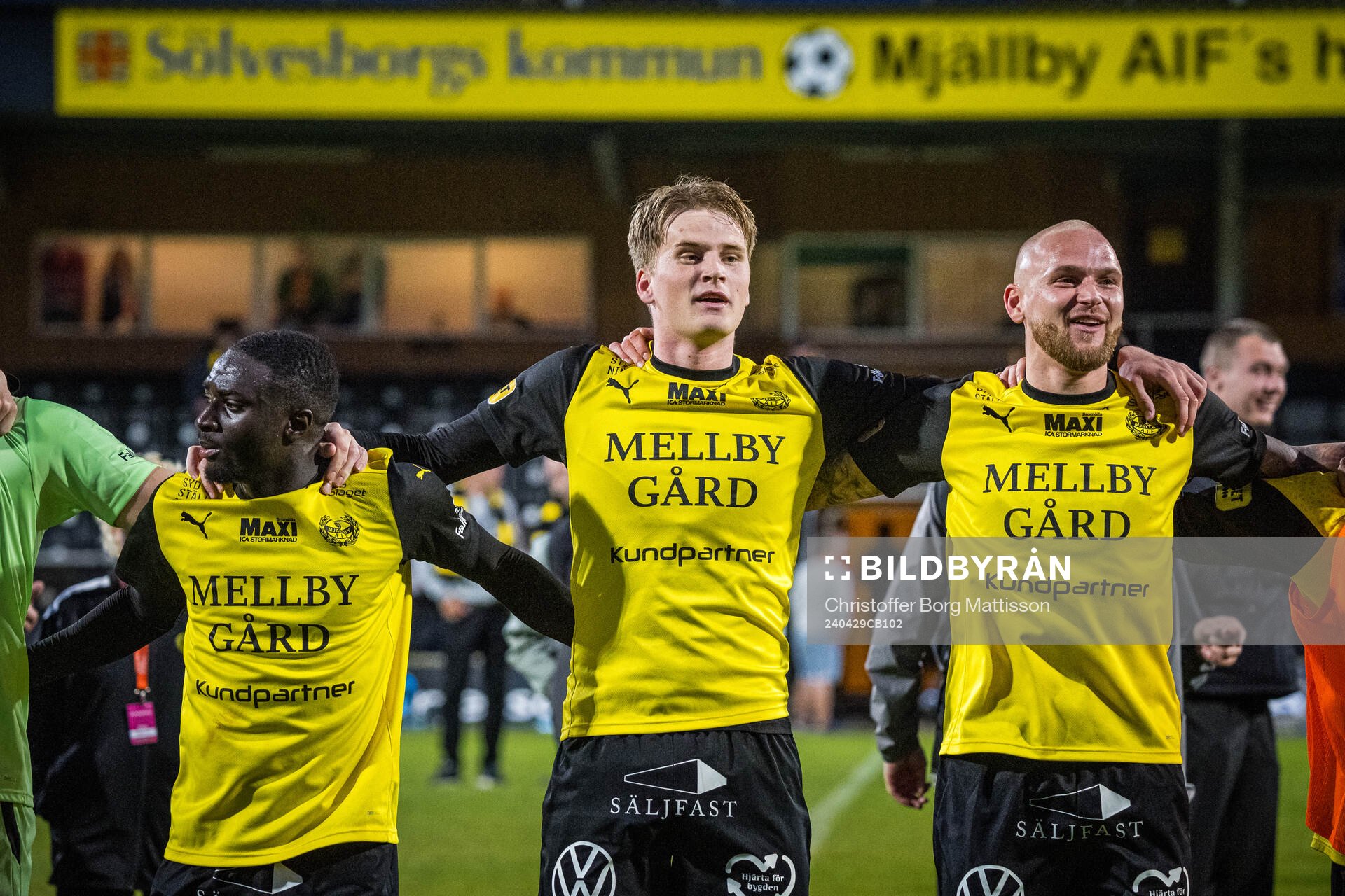 Mjällbys Jacob Kiilerich Rask jublar