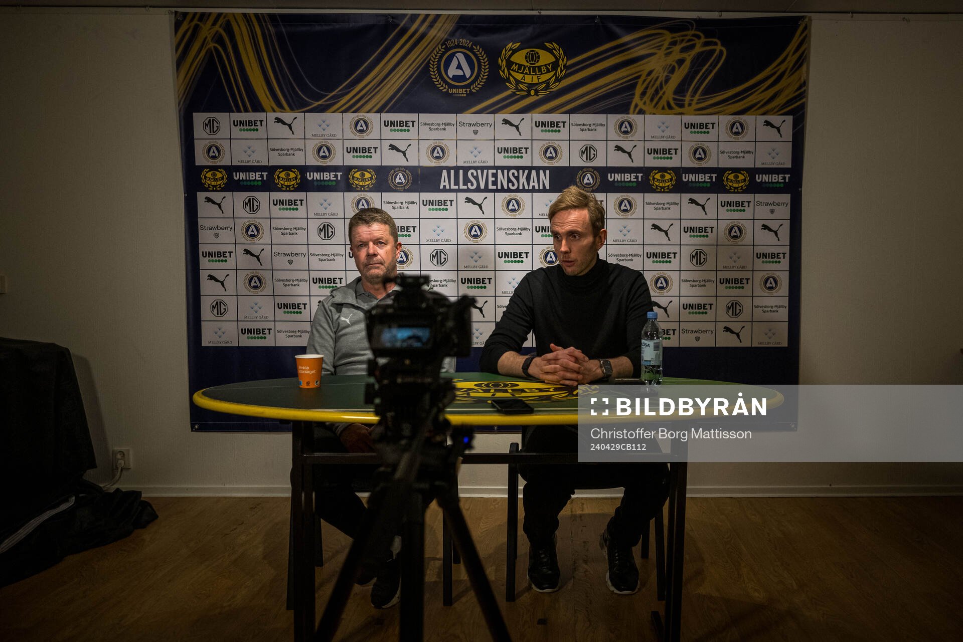 Mjällbys tränare Anders Torstensson och Kalmars tränare