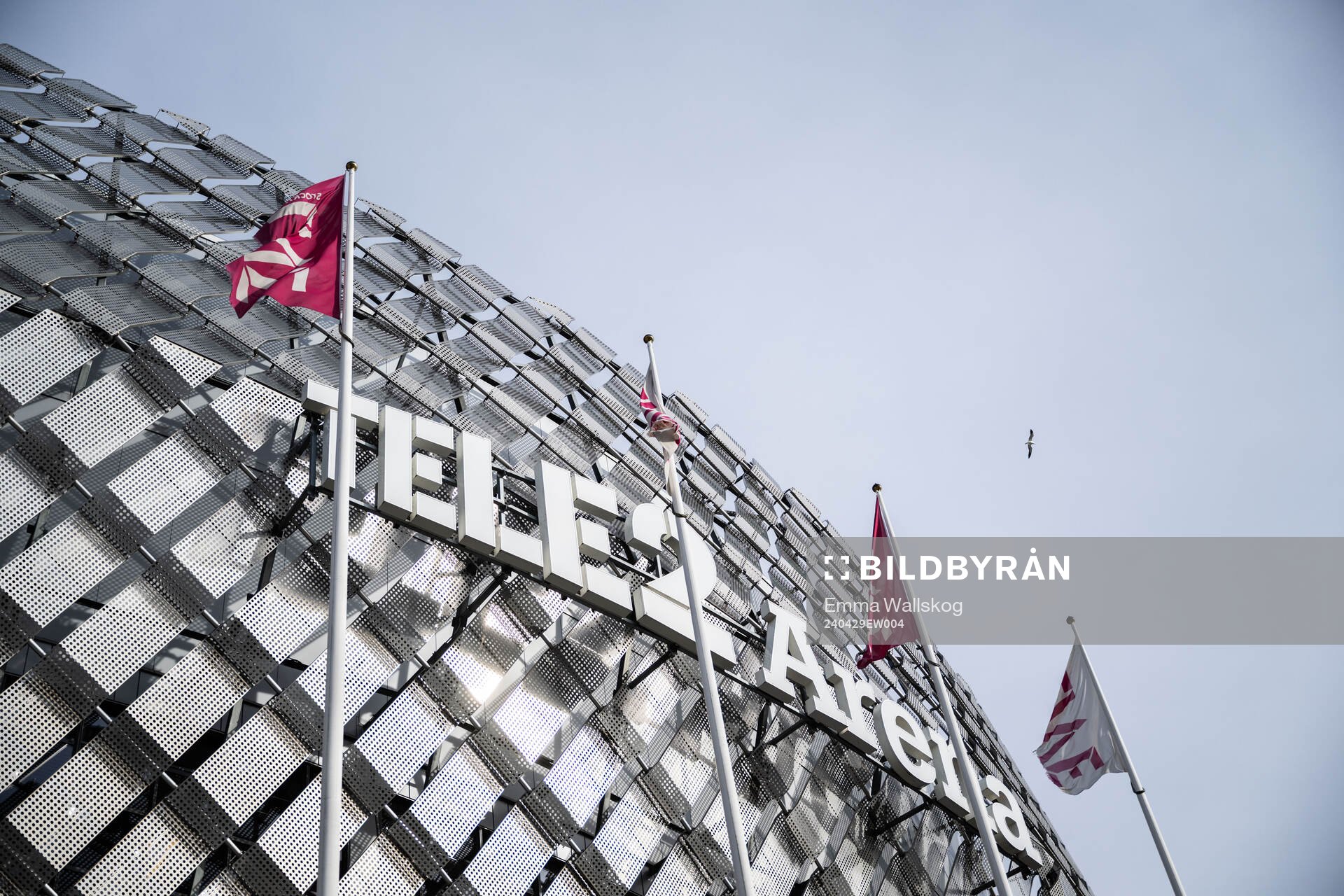 Exteriör av Tele2 Arena