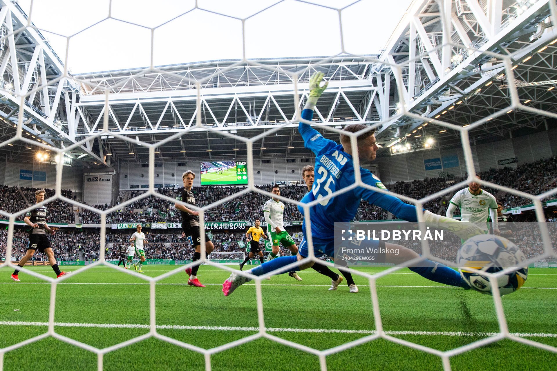 Hammarbys Abdelrahman Boudah Saidi gör 1-0 bakom