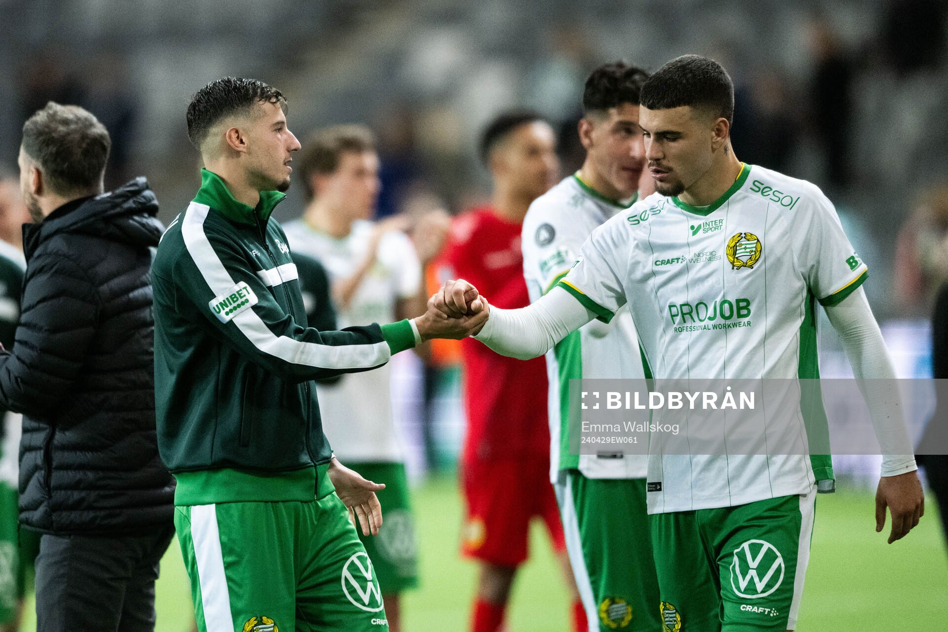 Hammarbys Viktor Dukanovic och Edvin Kurtulus jublar