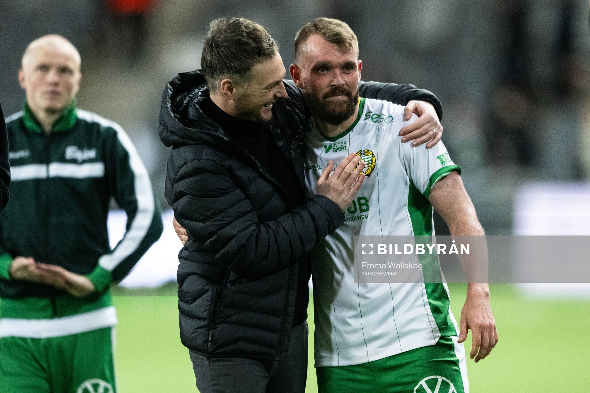 Hammarbys tränare Kim Hellberg och Mads Fenger Nielsen