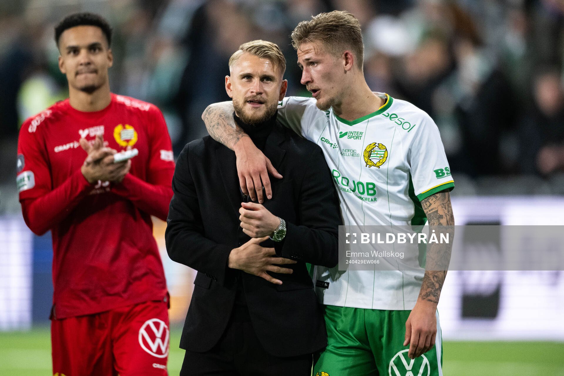 Hammarbys Simon Strand och Fredrik Hammar jublar