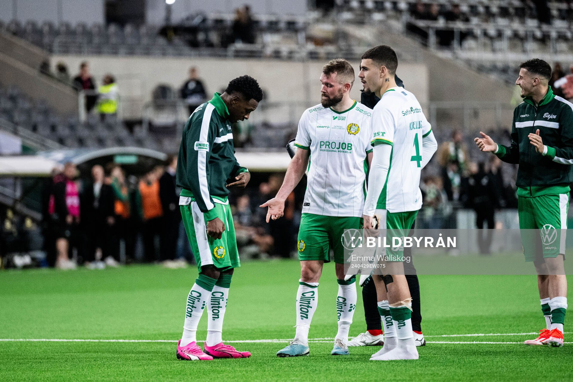 Hammarbys Shaquille Pinas, Mads Fenger Nielsen och Edvin