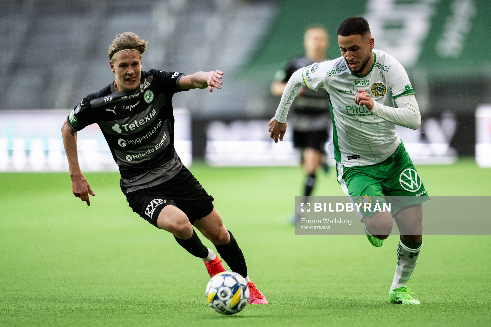 Västerås Marcus Linday och Hammarbys Abdelrahman Boudah