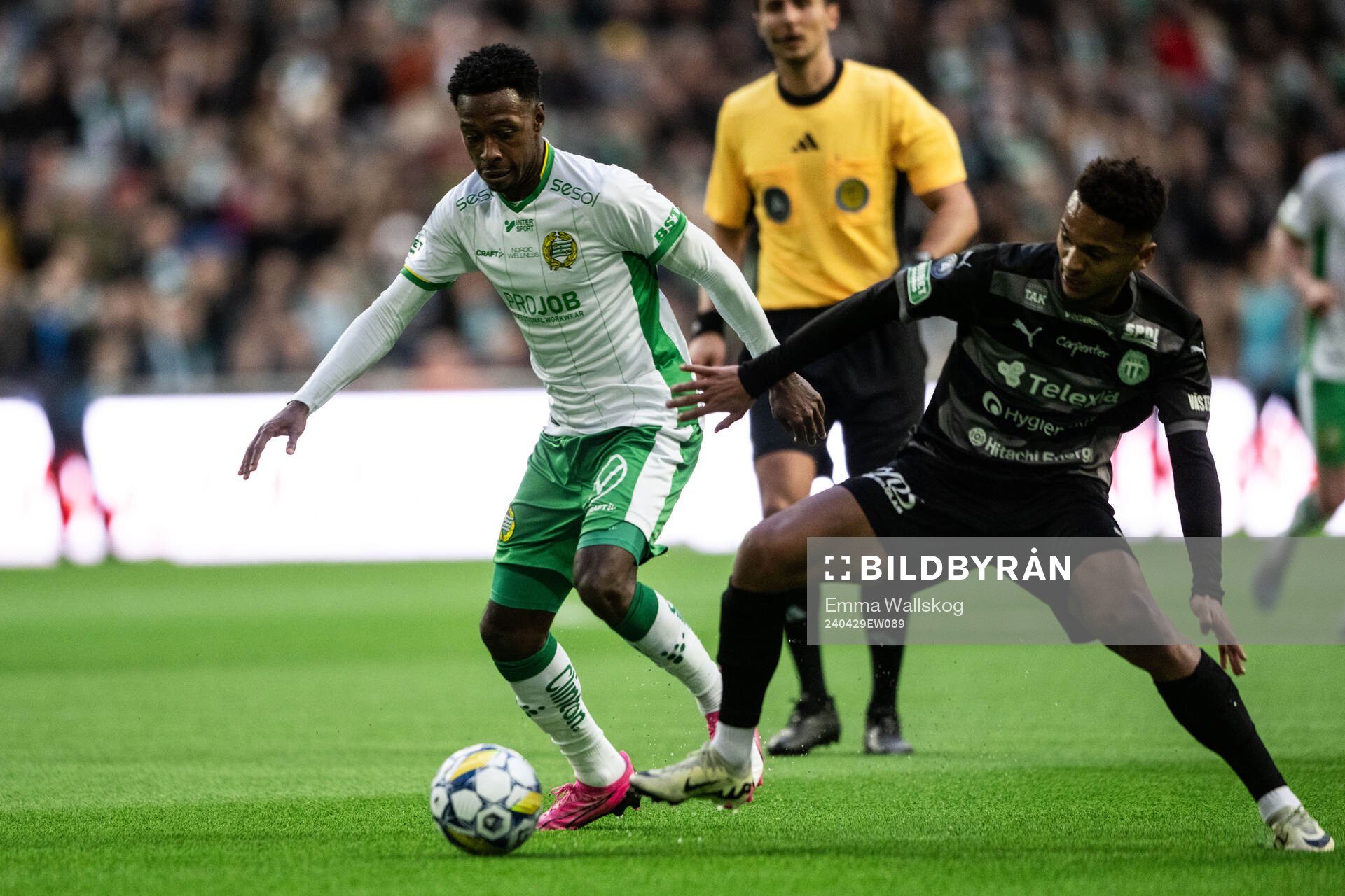 Hammarbys Shaquille Pinas och Västerås Mattéo Alrich