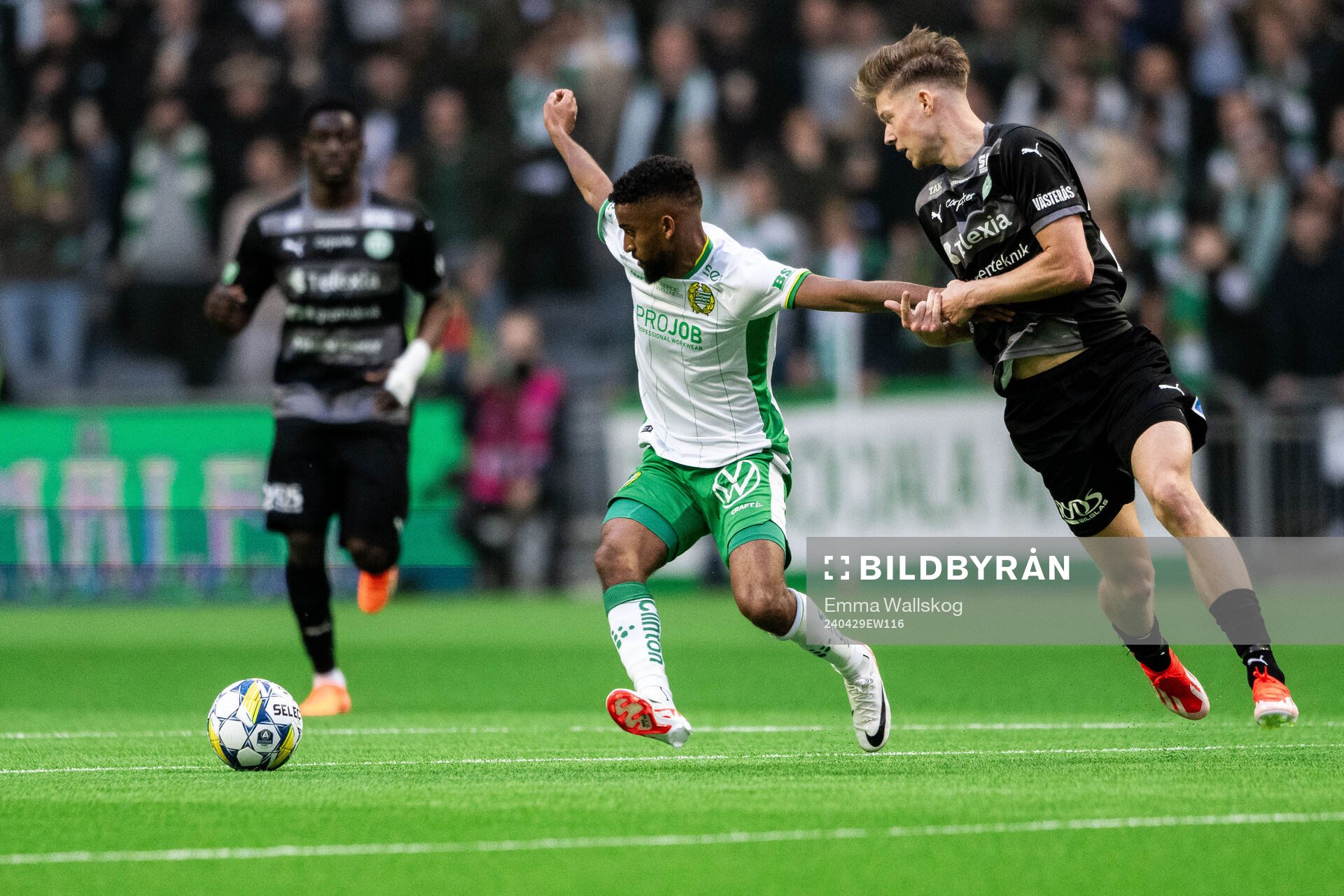 Hammarbys Tesfaldet Tekie och Västerås Patric Åslund