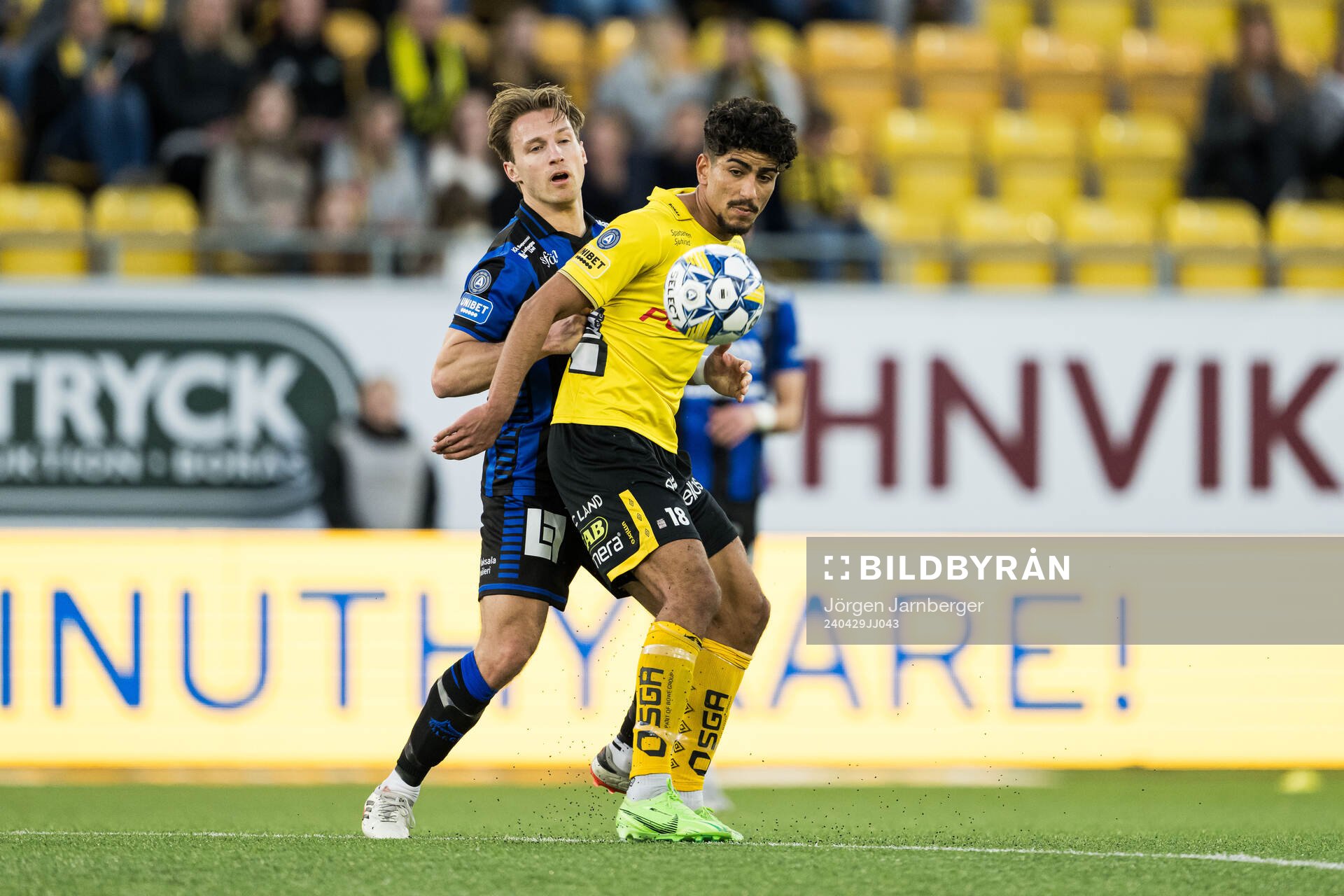 Sirius Daniel Stensson och Elfsborgs Ahmed Qasem