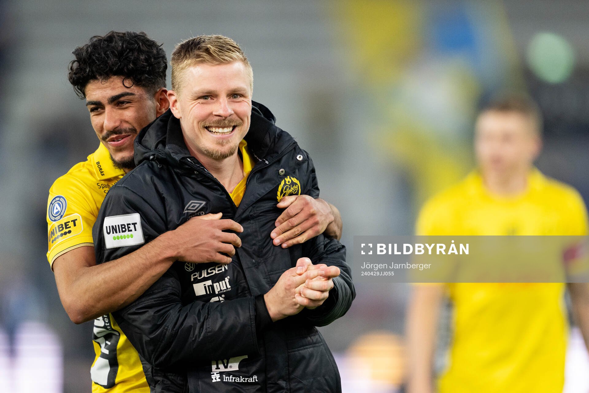 Elfsborgs Ahmed Qasem och Per Frick jublar