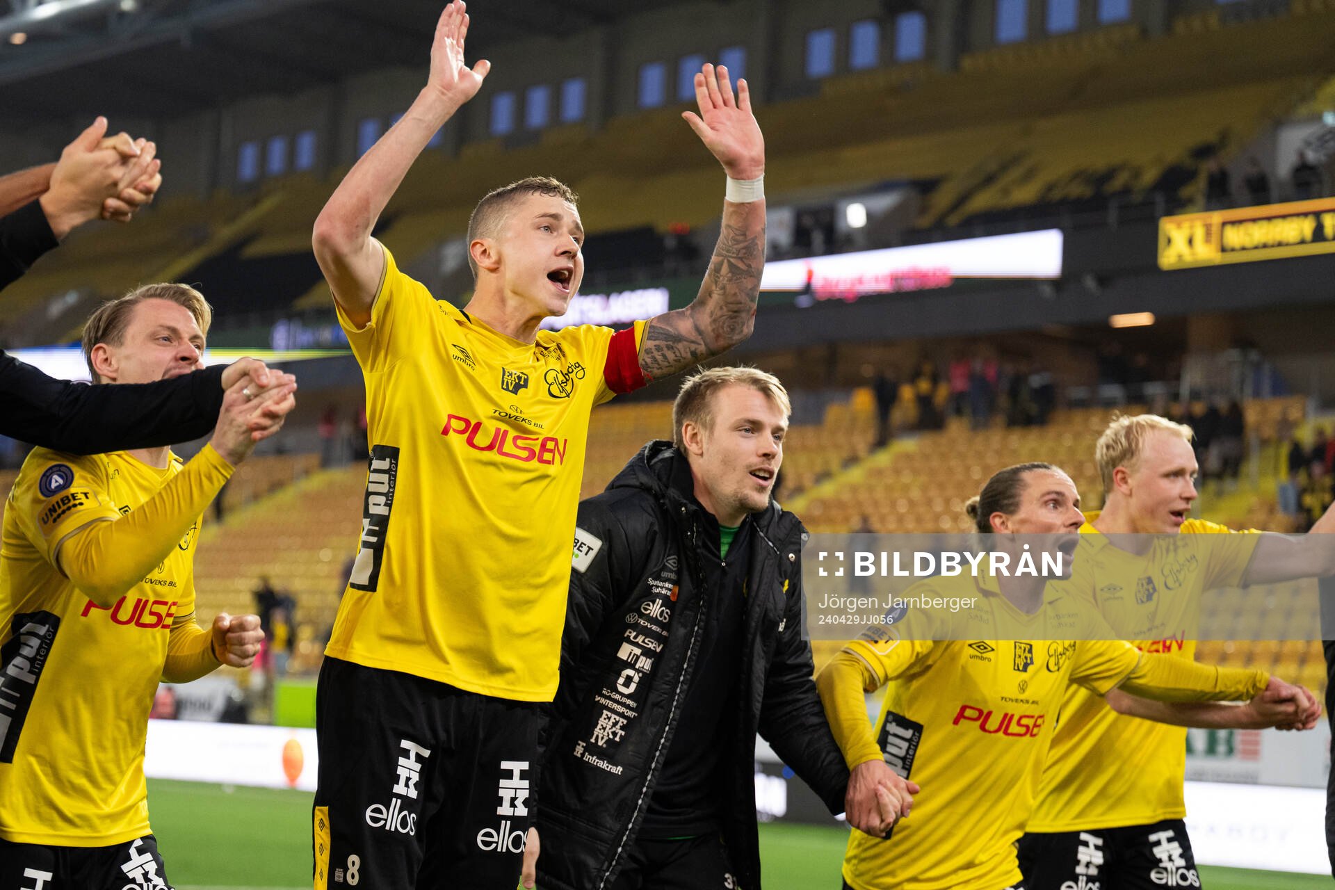 Elfsborgs spelare jublar
