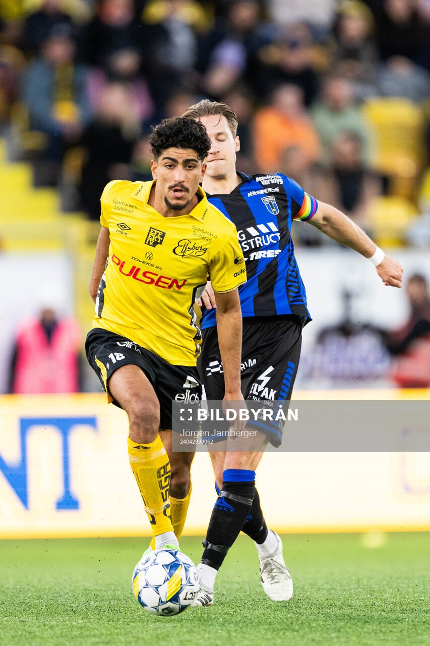 Elfsborgs Ahmed Qasem och Sirius Daniel Stensson
