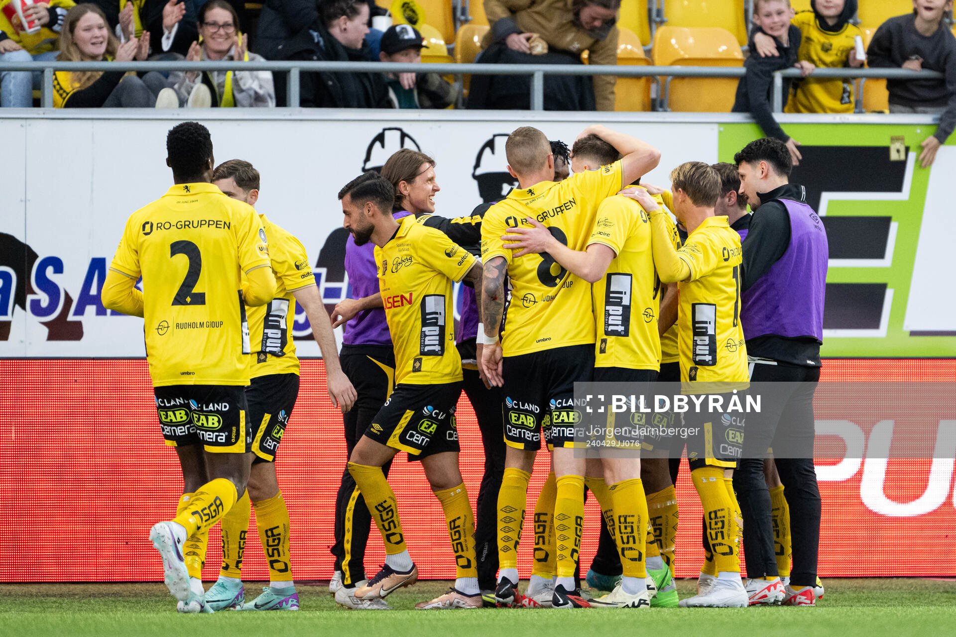 Elfsborgs spelare jublar