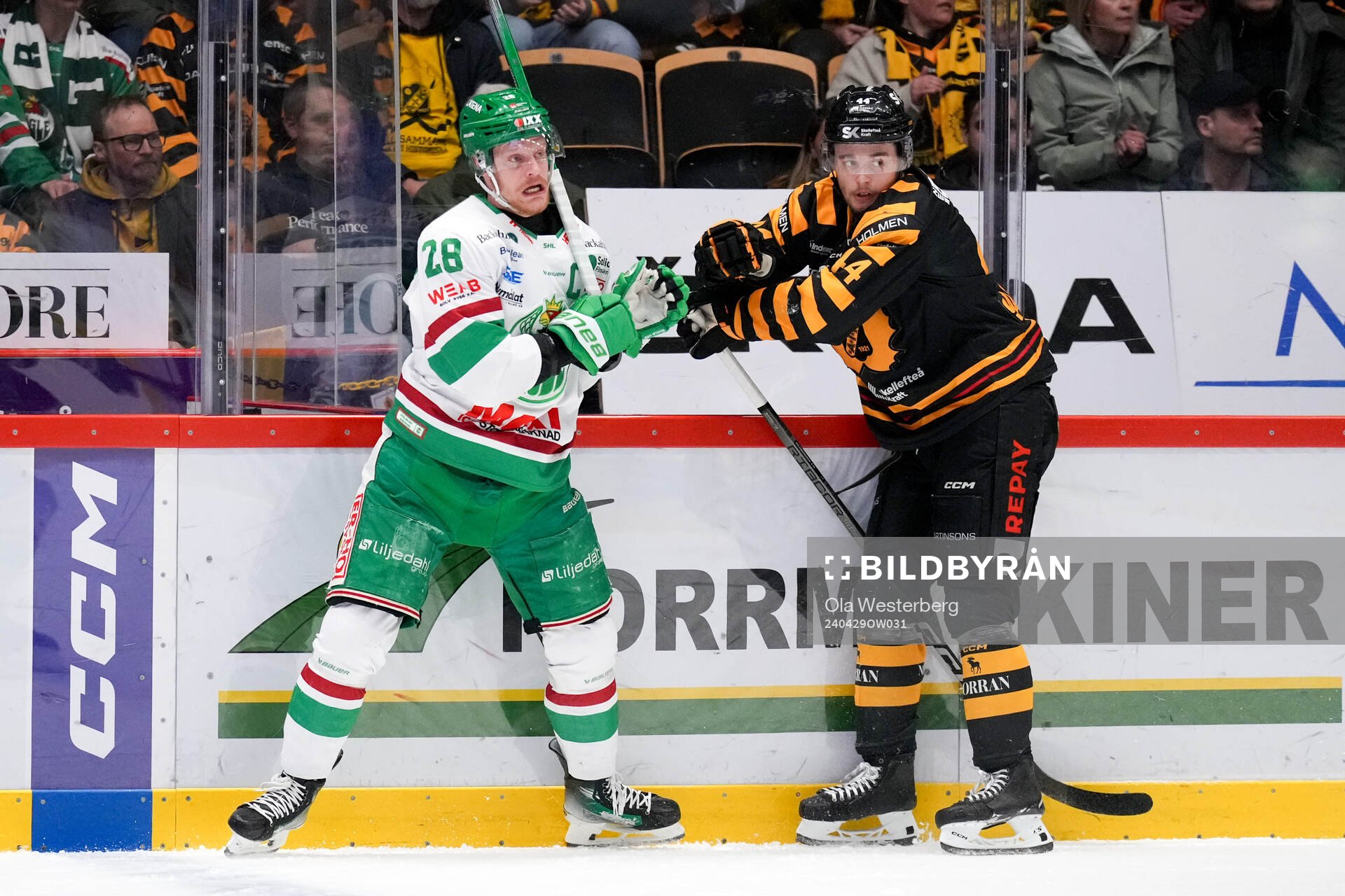 Rögles Anton Bengtsson och Skellefteås Elias Salomonsson