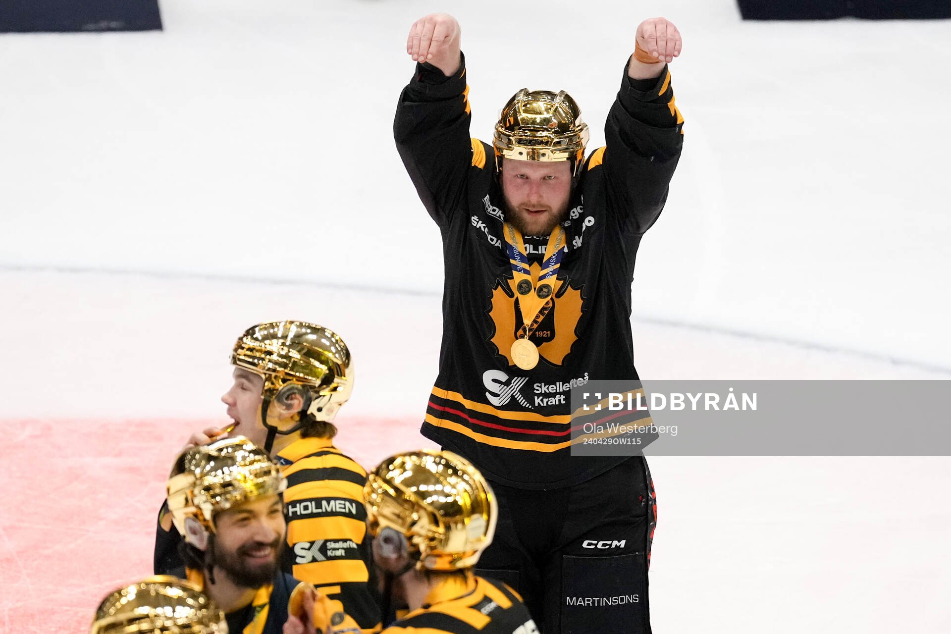 Skellefteås Oskar Nilsson jublar