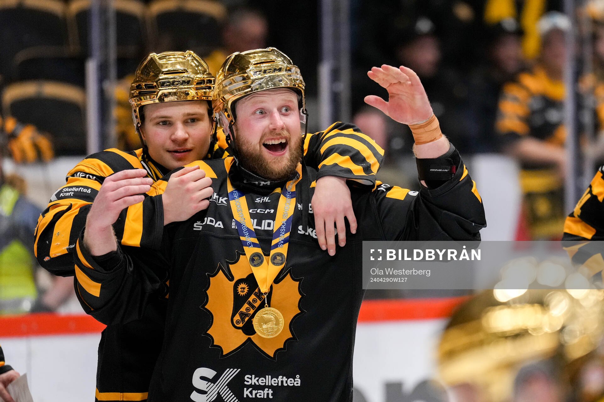 Skellefteås Oskar Nilsson jublar