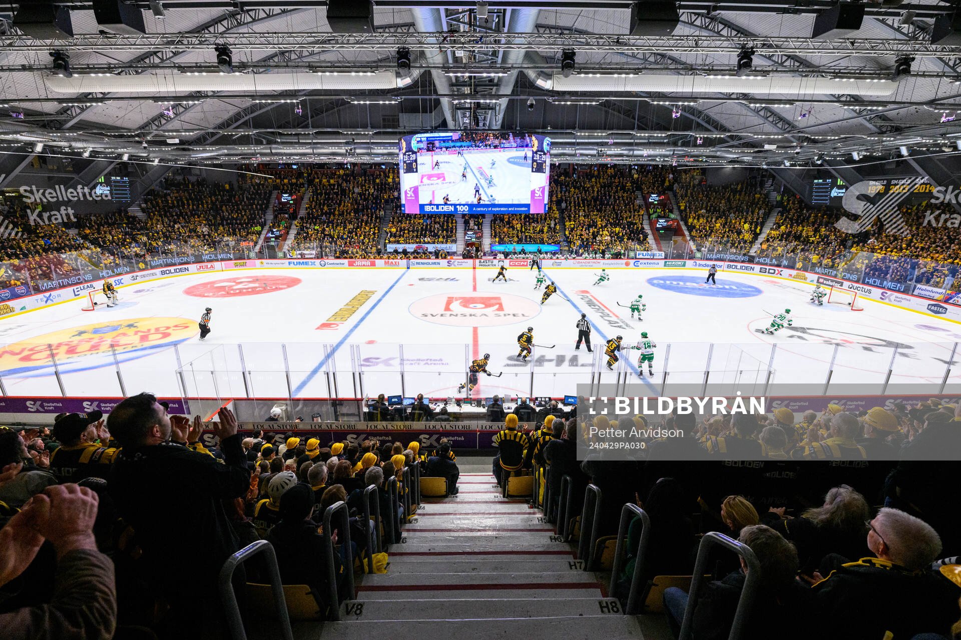 Vy över arenan